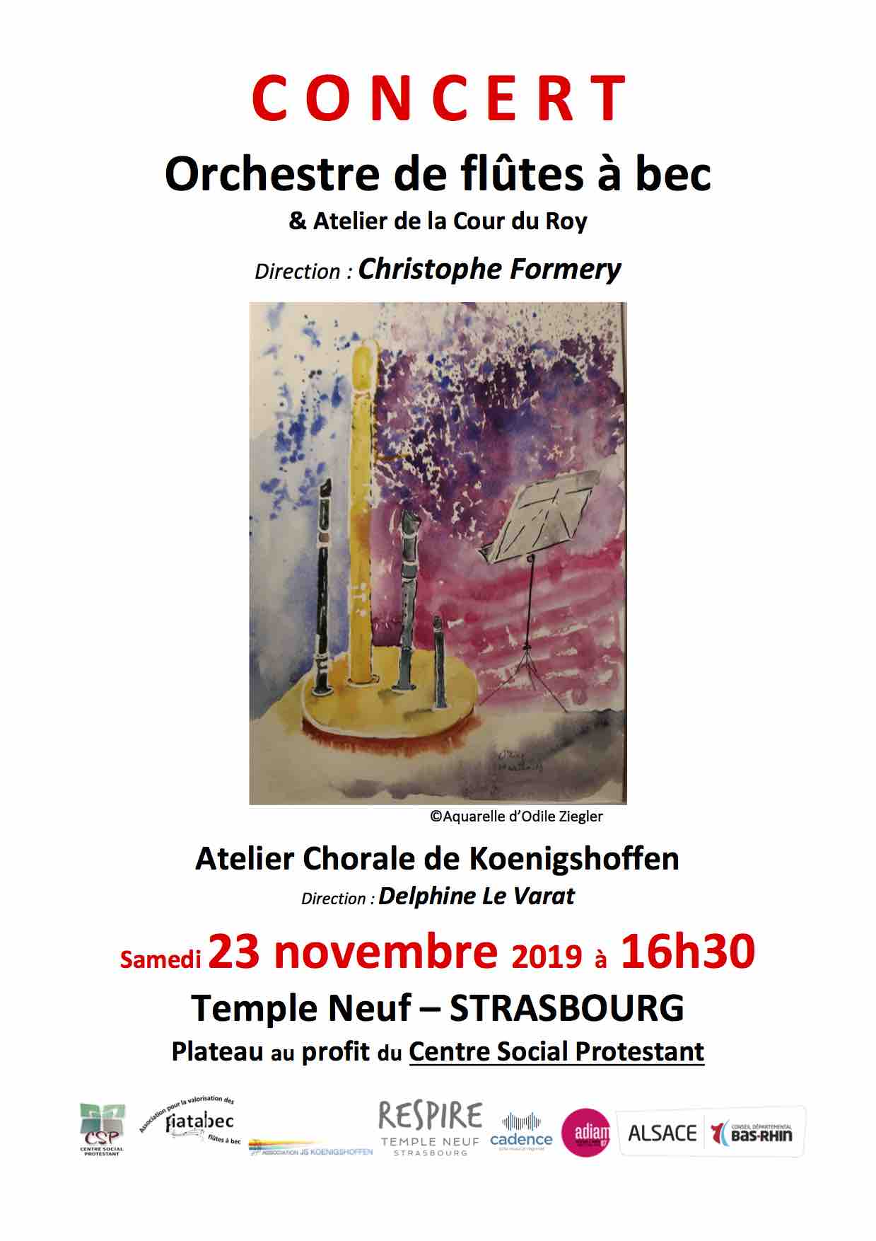 Qui Veut Gagner La Flûte à Bec Orchestre de flûtes à bec, 23 Novembre, Strasbourg - Flûtes à bec